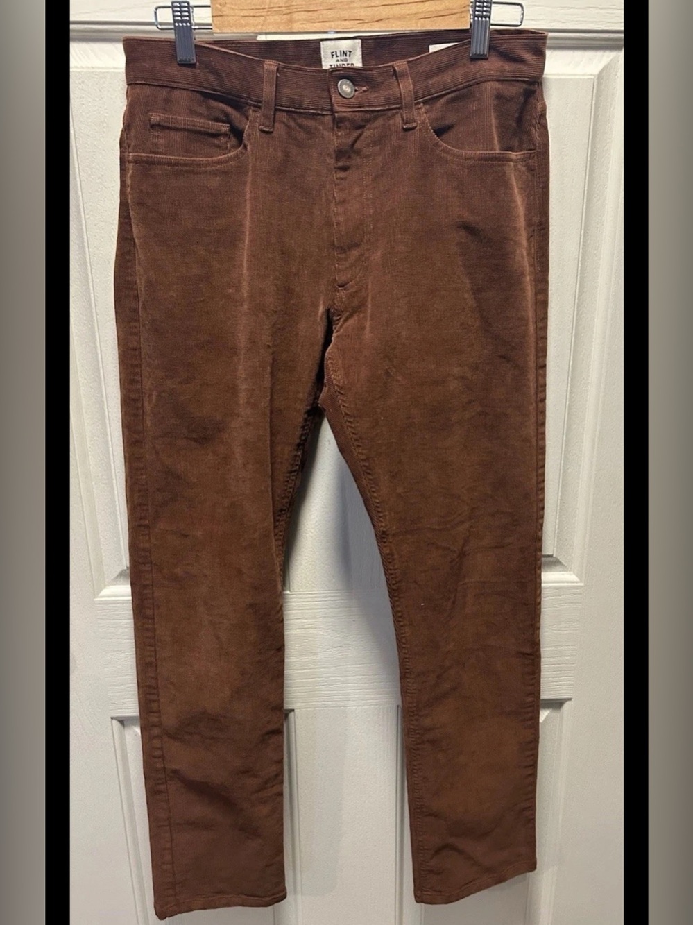 Flint And Tinder Corduroy Pants Mens 30x30 Slim Brown Stretch 5 Pocket Huckberry